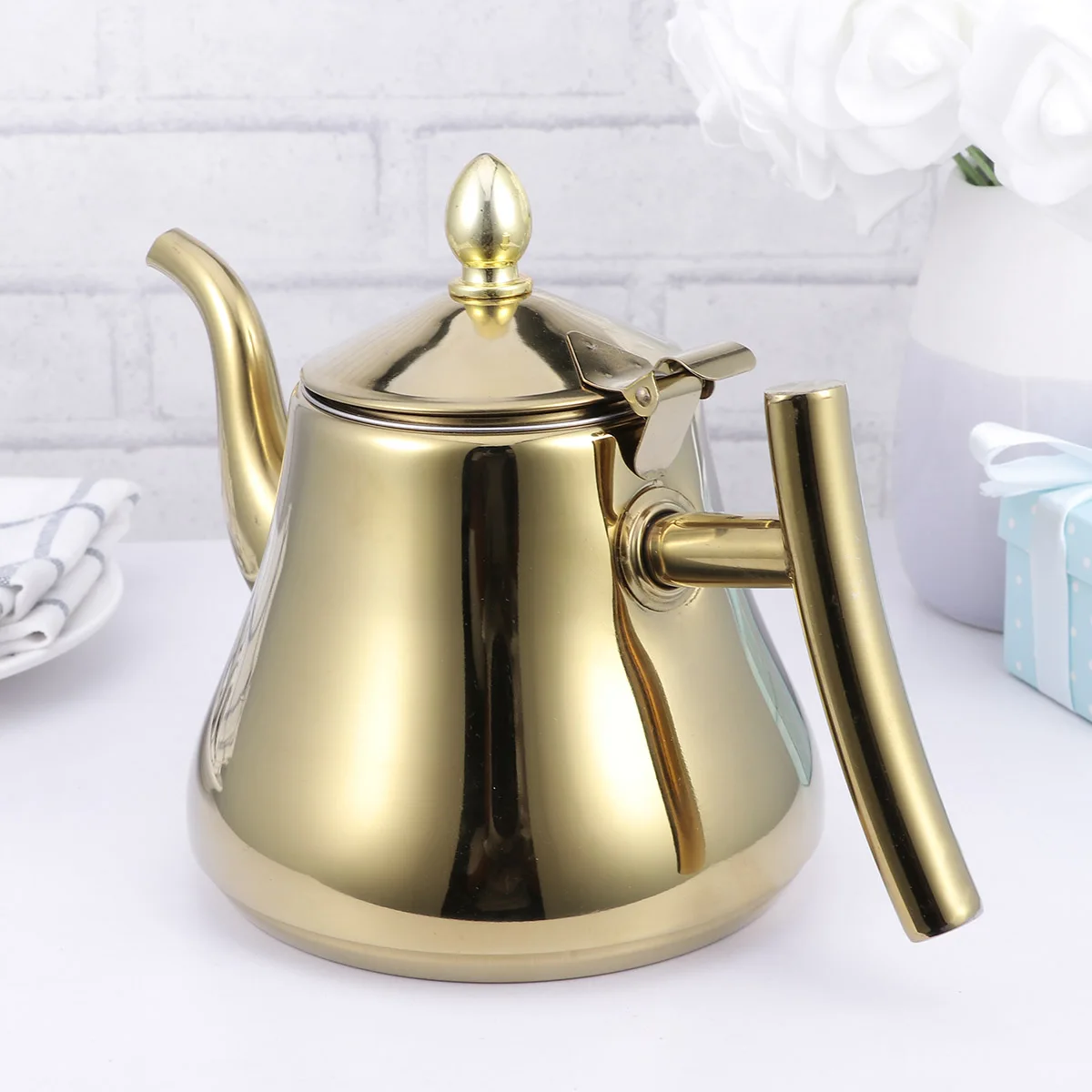 Stainless Steel Teapot Kettle Electric Stovetop Filters Strainer No Rust Tea Coffee Pot Glossy Easy Cleanup Durability Stylish
Stainless Steel Teapot Kettle Electric Stovetop Filters Strainer No Rust Tea Coffee Pot Glossy Easy Cleanup Durability Stylish