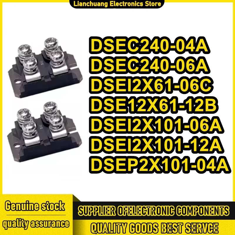 DSEI2X61-06C DSE12X61-12B DSEC240-04A DSEC240-06A DSEP2X101-04A DSEI2X101-06A DSEI2X101-12A Fast Recovery Diode Module
DSEI2X61-06C DSE12X61-12B DSEC240-04A DSEC240-06A DSEP2X101-04A DSEI2X101-06A DSEI2X101-12A Fast Recovery Diode Module