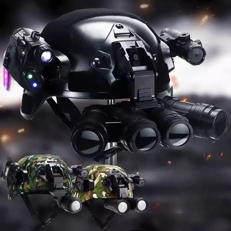 Binocular four-eye tactical children's helmet Outdoor protection Military fan equipment Telescope Night vision device
Binocular four-eye tactical children's helmet Outdoor protection Military fan equipment Telescope Night vision device