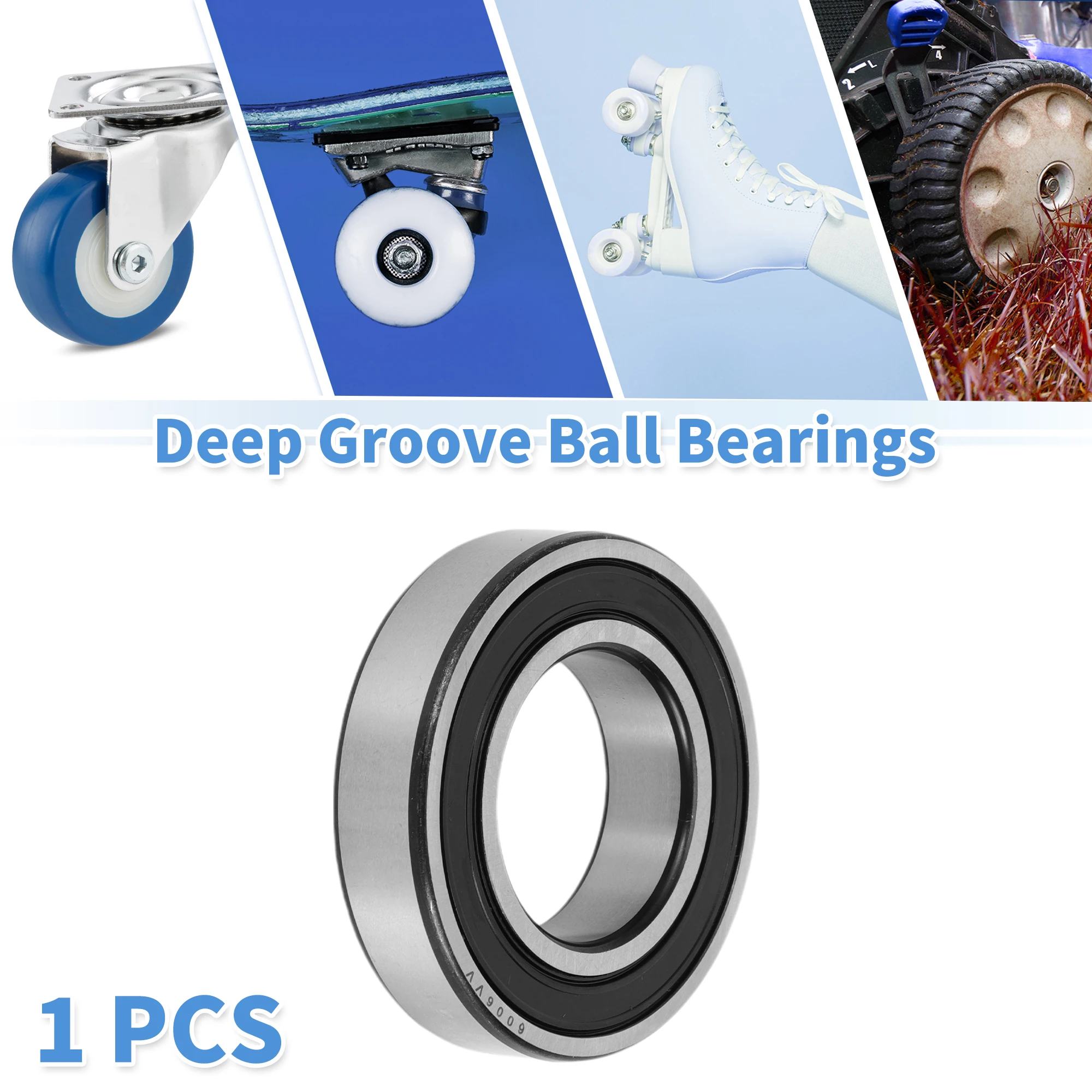Motoforti 6006VV Deep Groove Ball Bearings P6 30x55x13mm Lubricated Bearings Double Rubber Seal Scooter Skateboard Wheel
Motoforti 6006VV Deep Groove Ball Bearings P6 30x55x13mm Lubricated Bearings Double Rubber Seal Scooter Skateboard Wheel