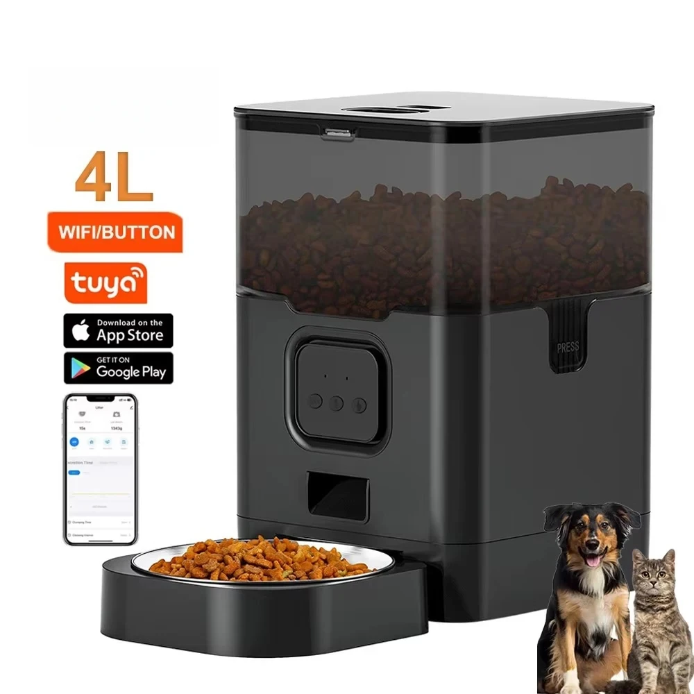 4L Automatic Dog Feeder APP Smart Pet Feeder Slow Pet Food Dispenser WIFI Time Seting OEM Auto Pet Feeder Dog Products
4L Automatic Dog Feeder APP Smart Pet Feeder Slow Pet Food Dispenser WIFI Time Seting OEM Auto Pet Feeder Dog Products