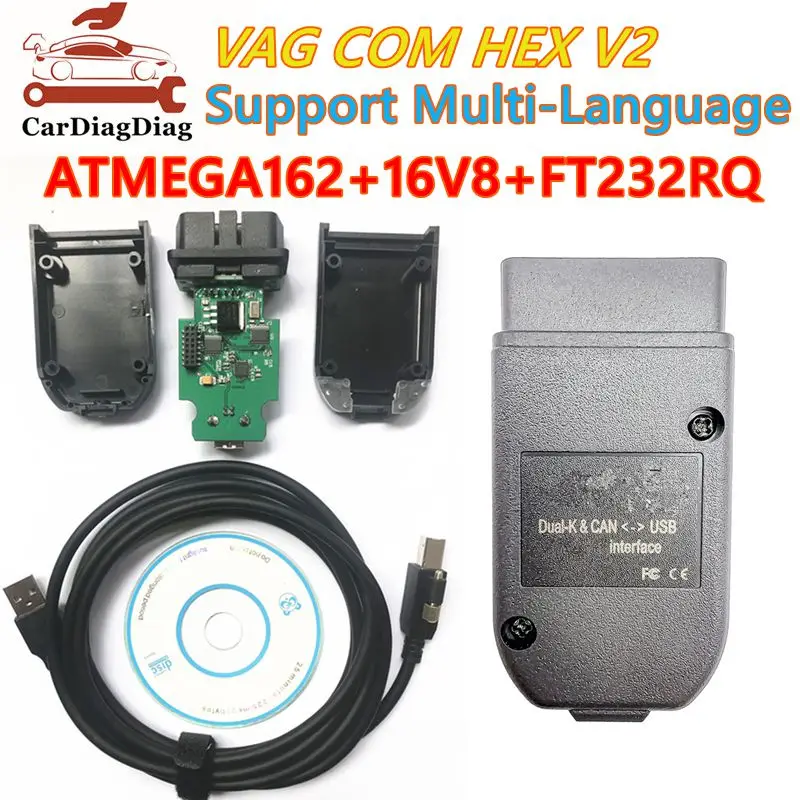 Высокое качество VAG COM HEX V2 B03-25.3.0 Интерфейс ATMEGA162 PCB 16V8 FT232RQ Диагностический инструмент сканера для VW для AUDI для Skoda 
Высокое качество VAG COM HEX V2 B03-25.3.0 Интерфейс ATMEGA162 PCB 16V8 FT232RQ Диагностический инструмент сканера для VW для AUDI для Skoda