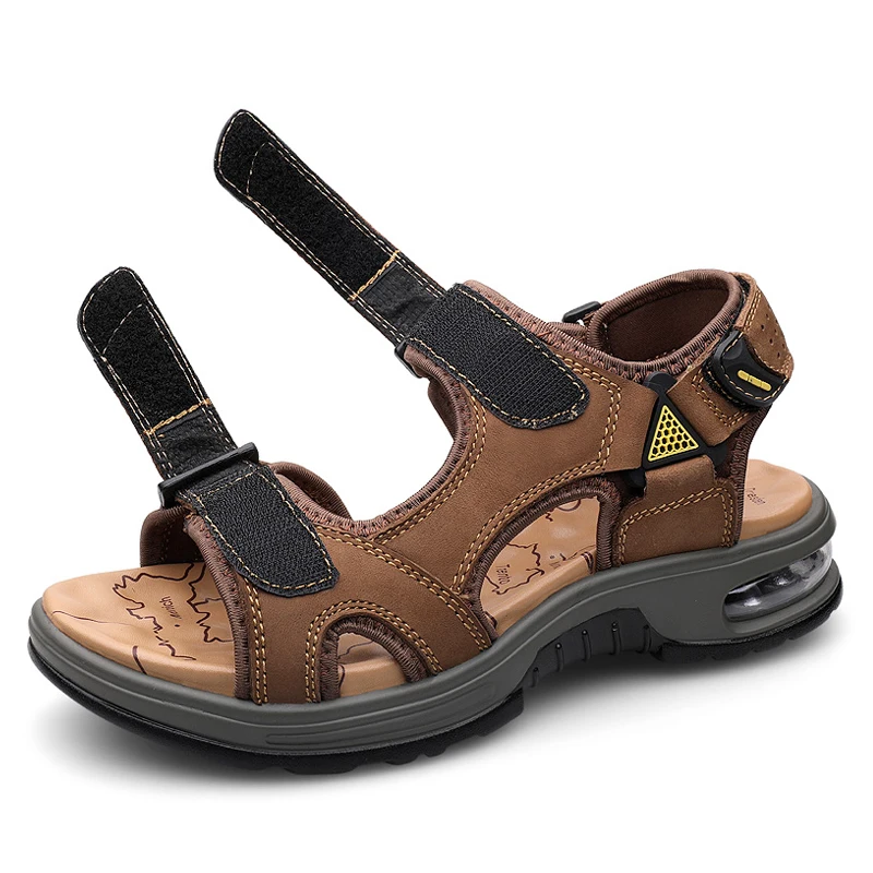 Air Cushion Open Toe Sandals Men Genuine Leather Fashion Beach Sandals Outdoor Casual Summer Shoes Original Brand
Air Cushion Open Toe Sandals Men Genuine Leather Fashion Beach Sandals Outdoor Casual Summer Shoes Original Brand
