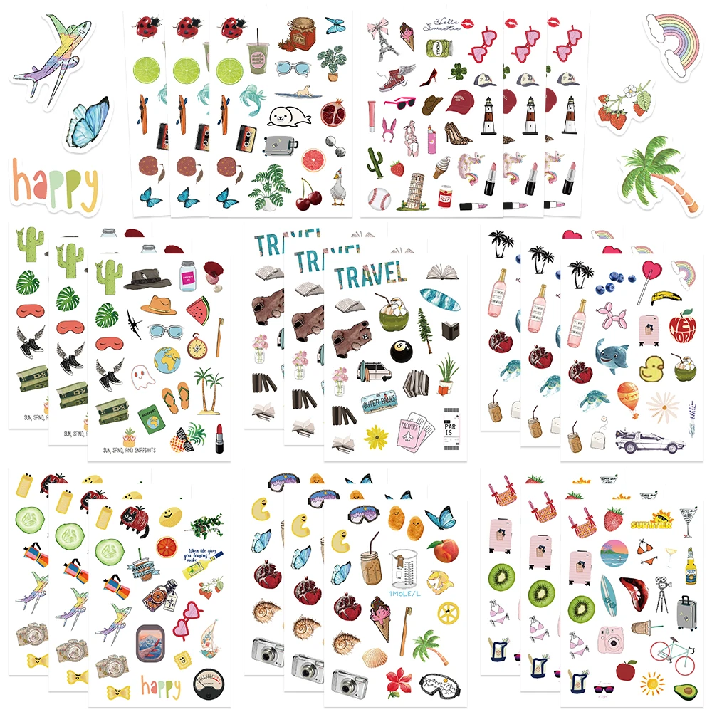 8/16/32Sheets Daily Planners Holiday Sun Coconut Stickers For Phone Laptop Suitcase DIY Cartoon Stickers Kids Creative Gifts
8/16/32Sheets Daily Planners Holiday Sun Coconut Stickers For Phone Laptop Suitcase DIY Cartoon Stickers Kids Creative Gifts