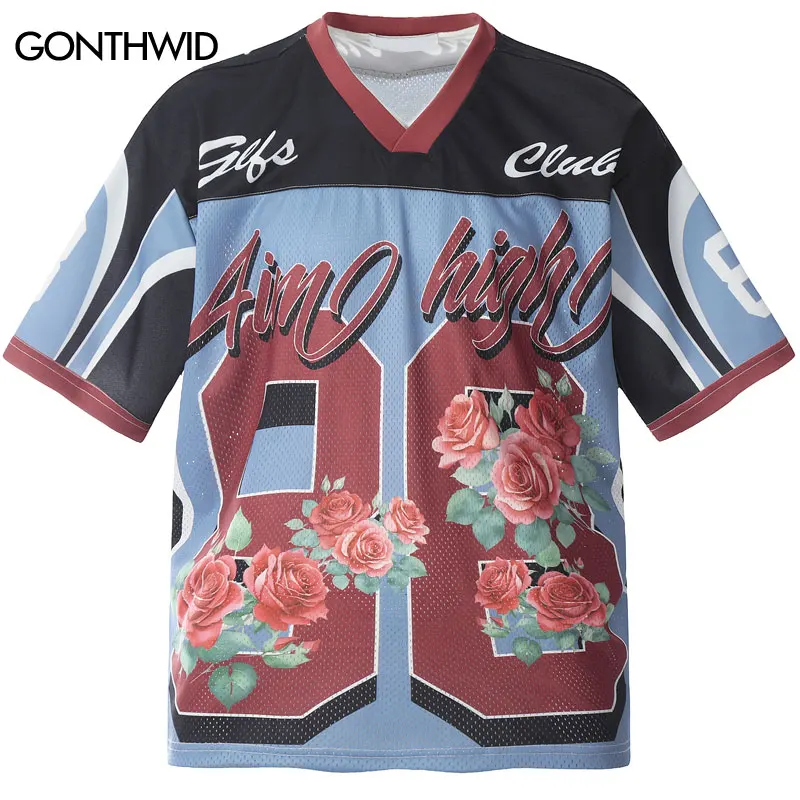 Vintage Mesh Jersey Oversized T-Shirt Y2K Flowers Graphic Printed Sport Breathable Tshirt Men Hip Hop Harajuku Casual Urban Top
Vintage Mesh Jersey Oversized T-Shirt Y2K Flowers Graphic Printed Sport Breathable Tshirt Men Hip Hop Harajuku Casual Urban Top
