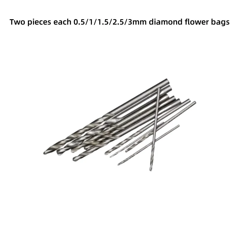 Two Small Electric Drill Bits With Diameters Of 0.5/1/1.5/2.5/3mm Each And Straight Shank Twist Drill Bits
Two Small Electric Drill Bits With Diameters Of 0.5/1/1.5/2.5/3mm Each And Straight Shank Twist Drill Bits