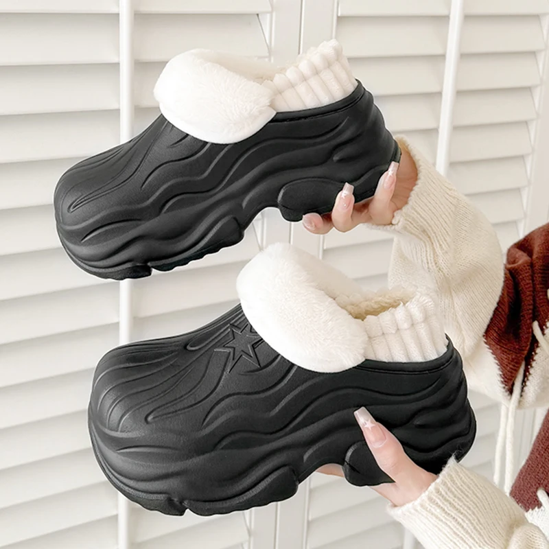 Women's Thick Sole Non Slip Cotton Shoes Winter Warm Plush Lined House Slippers Woman Indoor Outdoor Chunky Platform Slippers
Women's Thick Sole Non Slip Cotton Shoes Winter Warm Plush Lined House Slippers Woman Indoor Outdoor Chunky Platform Slippers