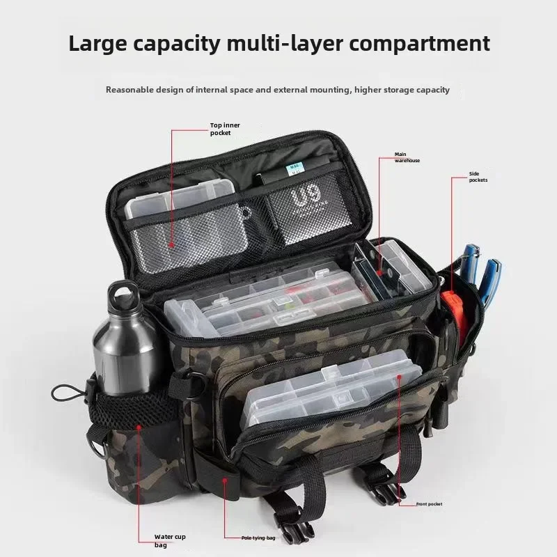 Luya bag special storage bag multi-functional waist pack backpack fishing oblique equipment complete
Luya bag special storage bag multi-functional waist pack backpack fishing oblique equipment complete