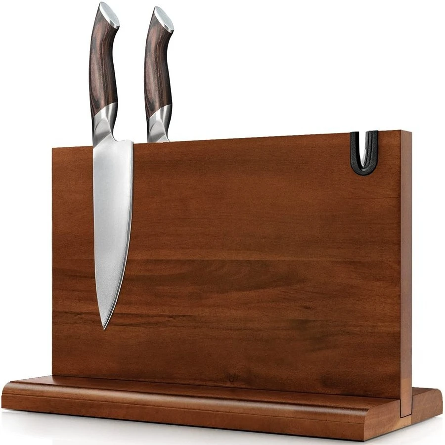 Magnetic Knife Block 14 x 10 Inches, Double Sided Magnetic Knife Holder Rack for Kitchen Counter, Acacia Wood Magnetic Knife Sto
Magnetic Knife Block 14 x 10 Inches, Double Sided Magnetic Knife Holder Rack for Kitchen Counter, Acacia Wood Magnetic Knife Sto