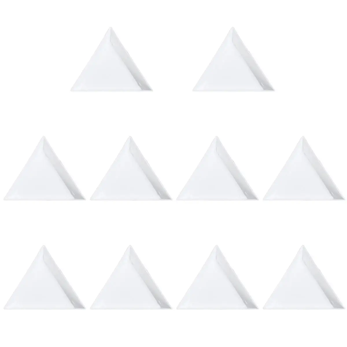 10Pcs Compact Triangular Plastic Jewelry Sorting Plates for Beads Rhinestones DIY Jewelry Making Organizing Storage Nestable
10Pcs Compact Triangular Plastic Jewelry Sorting Plates for Beads Rhinestones DIY Jewelry Making Organizing Storage Nestable