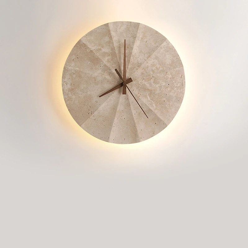 Wall Clock Lamp for Living Room Bedroom with Yellow Hole Stone Background Contemporary WabiSabi Style
Wall Clock Lamp for Living Room Bedroom with Yellow Hole Stone Background Contemporary WabiSabi Style