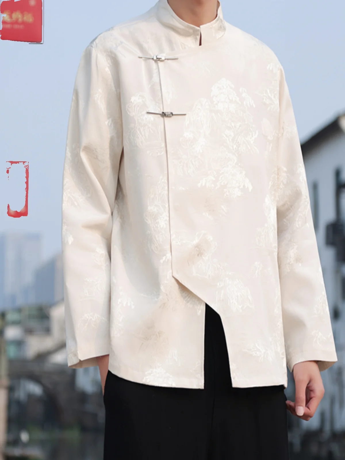 New Chinese Retro Button Jaet Men's Sle Stand Collar Large Size Youth Improved Hanfu Spring Autumn Priest's Clothes
New Chinese Retro Button Jaet Men's Sle Stand Collar Large Size Youth Improved Hanfu Spring Autumn Priest's Clothes