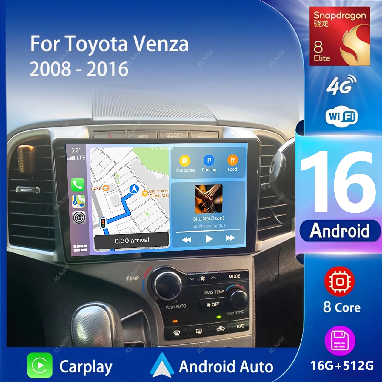 Android 16 Carplay Auto 2K Screen Car Radio Multimedia Player For Toyota Venza 2008 - 2016 Autoradio GPS Stereo 2 din Head Unit
Android 16 Carplay Auto 2K Screen Car Radio Multimedia Player For Toyota Venza 2008 - 2016 Autoradio GPS Stereo 2 din Head Unit