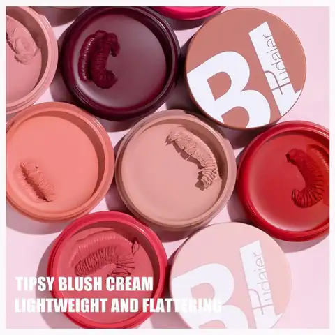 Matte Lasting Blurred Bouncy Melting Blush Cushiony for Cream-to-powder Blush Sweat- and Humidity-resistant Liquid Blush Modify