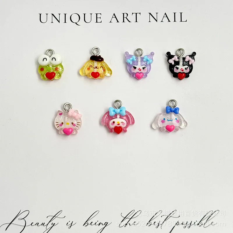 10Pcs Kawaii Sanrio Resin Charms with Loop, Cute Cartoon 3D Nail Art Pendants, Glitter DIY Jewelry & Manicure Accessories
10Pcs Kawaii Sanrio Resin Charms with Loop, Cute Cartoon 3D Nail Art Pendants, Glitter DIY Jewelry & Manicure Accessories