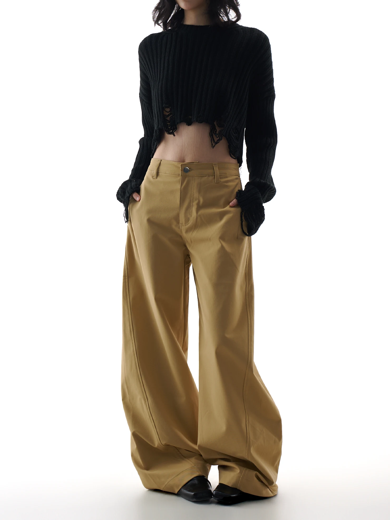 Khaki Color Women's Spring 2026 New American Retro Loose Slim Wide Leg Casual Scythe Pants Casual Style Natural Waist Zipper ...
Khaki Color Women's Spring 2026 New American Retro Loose Slim Wide Leg Casual Scythe Pants Casual Style Natural Waist Zipper ...