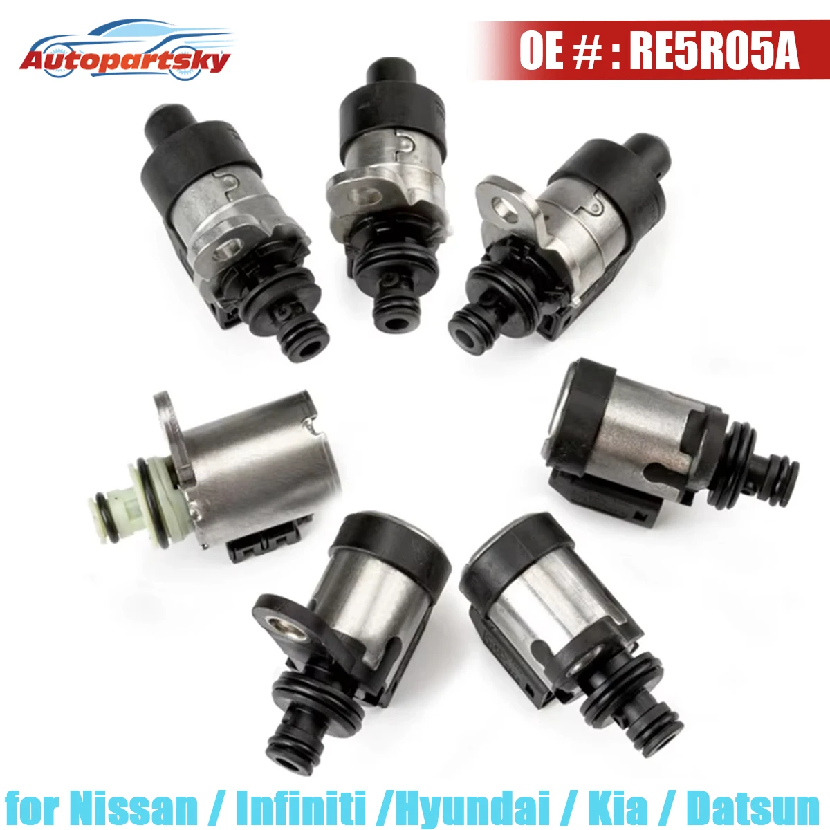 7 X RE5R05A Transmission Solenoid 02UP for Nissan for Infiniti for Hyundai for Kia for Datsun 123929A 123933A 123934A
7 X RE5R05A Transmission Solenoid 02UP for Nissan for Infiniti for Hyundai for Kia for Datsun 123929A 123933A 123934A