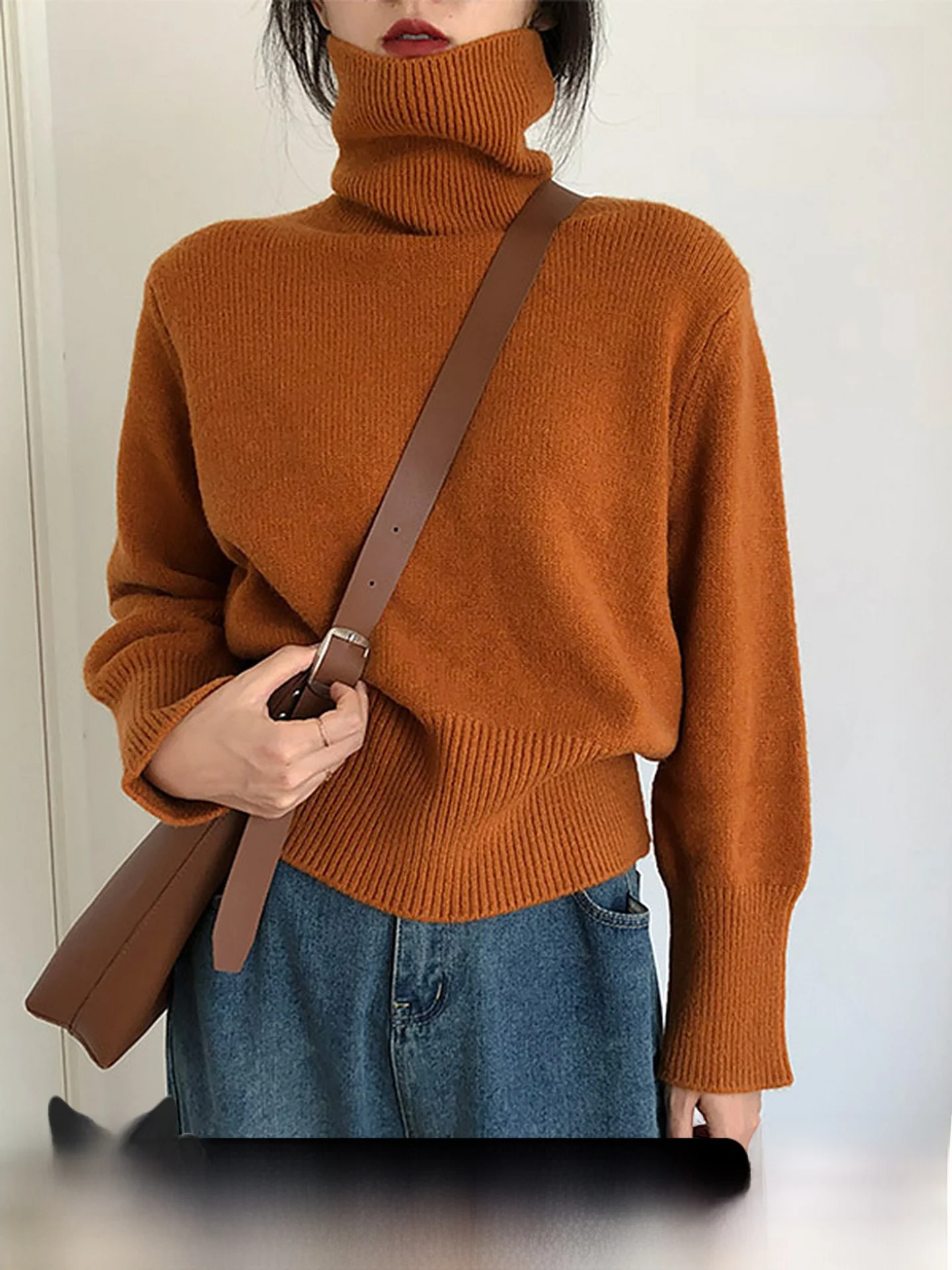 Trendy High Ne Knitted Base irt Korean Sle Sweet Loose Fit Long Sve Warm Autumn Winter Women's Faion Top
Trendy High Ne Knitted Base irt Korean Sle Sweet Loose Fit Long Sve Warm Autumn Winter Women's Faion Top