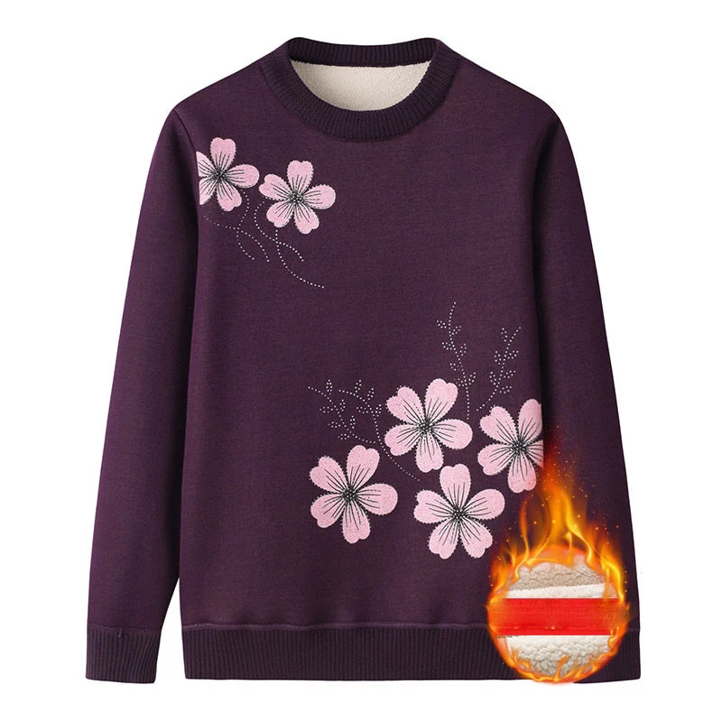 Elegant Stand Collar Printed Diamonds Sweaters Women's Clothing 2023 Winter Loose All-match Pullovers Office Lady Warm Tops
Elegant Stand Collar Printed Diamonds Sweaters Women's Clothing 2023 Winter Loose All-match Pullovers Office Lady Warm Tops