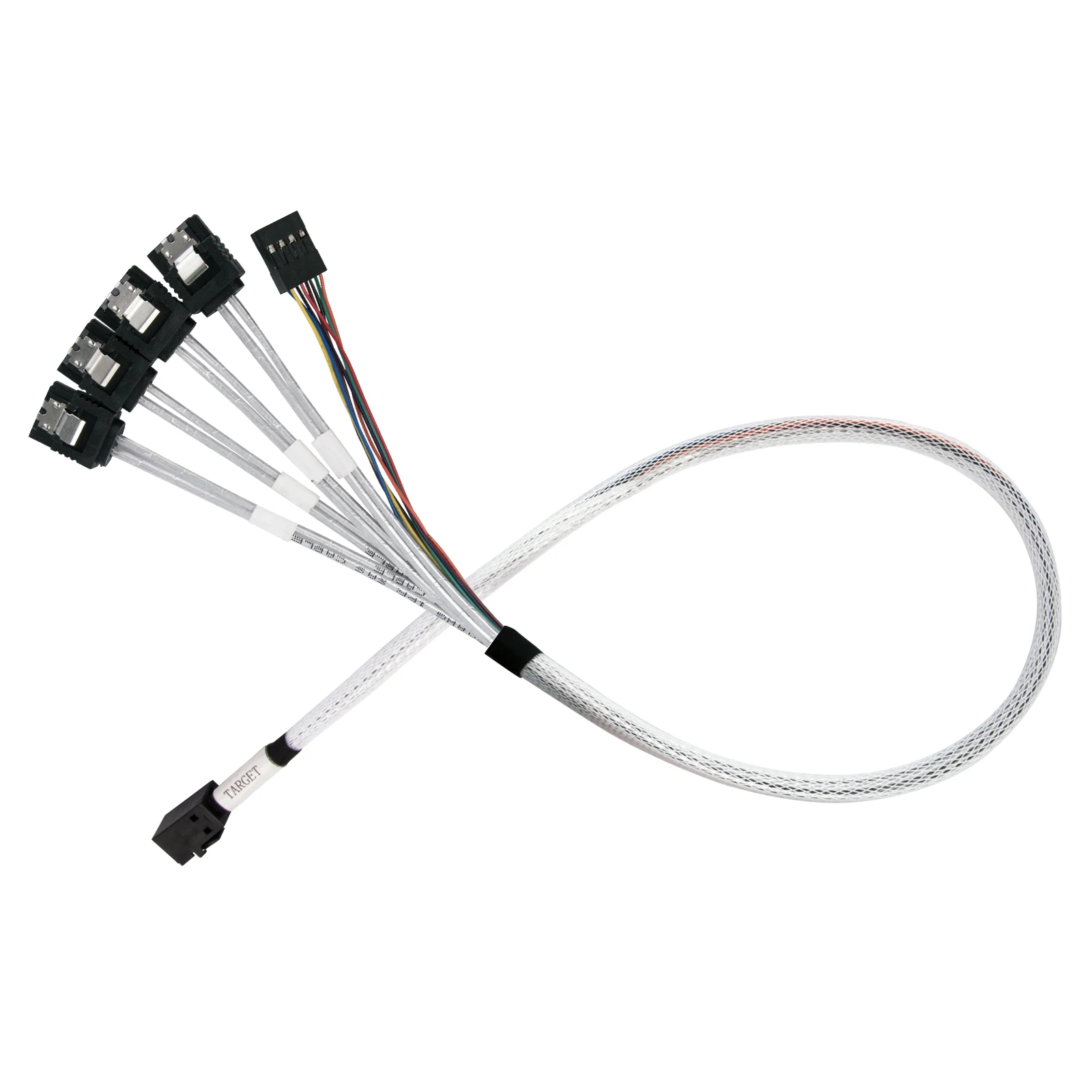 60cm ini SAS HD 12G SFF8643 to 4 SATA Internal Cable SFF 8643 Motherboard Controller to 4 SATA Hard Drive Server Cable
60cm ini SAS HD 12G SFF8643 to 4 SATA Internal Cable SFF 8643 Motherboard Controller to 4 SATA Hard Drive Server Cable