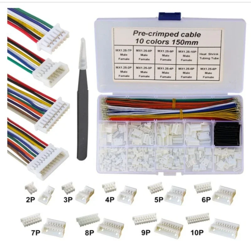 PicoBlade 1.25mm Pitch Connector with 28AWG Cables, Molex PicoBlade 1.25mm Connector
PicoBlade 1.25mm Pitch Connector with 28AWG Cables, Molex PicoBlade 1.25mm Connector