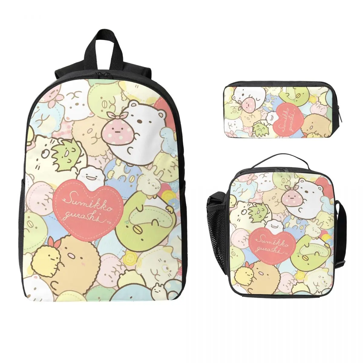 Sumikko Gurashi Mixed Backpack Student Boys Girls BookBag School Bag Laptop Shoulder Bags 3ps Insulated Lunch Bag Pencil Case
Sumikko Gurashi Mixed Backpack Student Boys Girls BookBag School Bag Laptop Shoulder Bags 3ps Insulated Lunch Bag Pencil Case