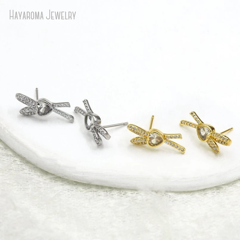 10Pcs Gift For Her Wholesale Copper Plated Metal Cubic Zirconia Bowknot Hearts Heart Shape Point Stud Earrings
10Pcs Gift For Her Wholesale Copper Plated Metal Cubic Zirconia Bowknot Hearts Heart Shape Point Stud Earrings