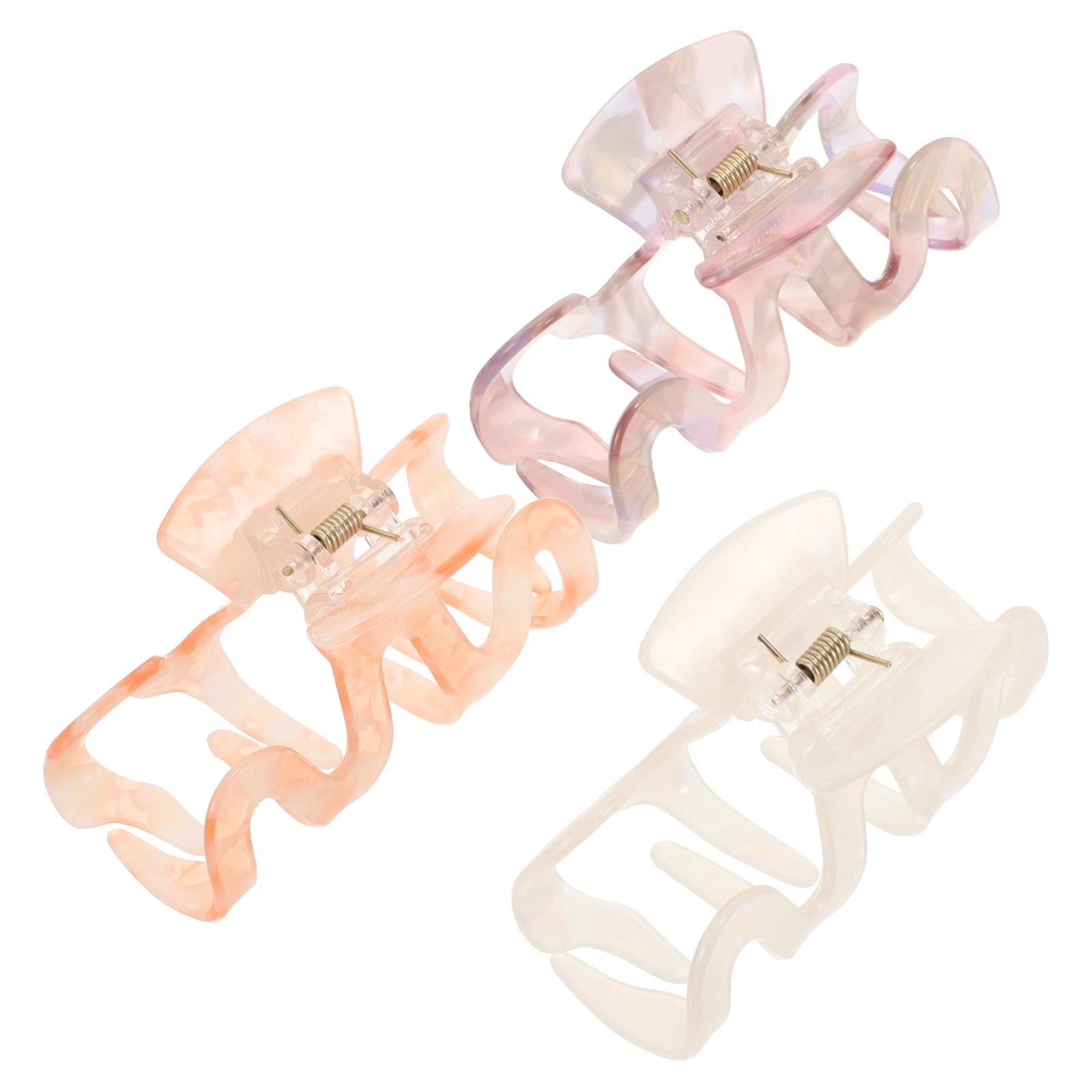 3pcs Anti Slip Claw Clips Stylish Practical Girls Accessories Large Hairpin Claw Thick Hair Weddings Proms Parties Everyday
3pcs Anti Slip Claw Clips Stylish Practical Girls Accessories Large Hairpin Claw Thick Hair Weddings Proms Parties Everyday