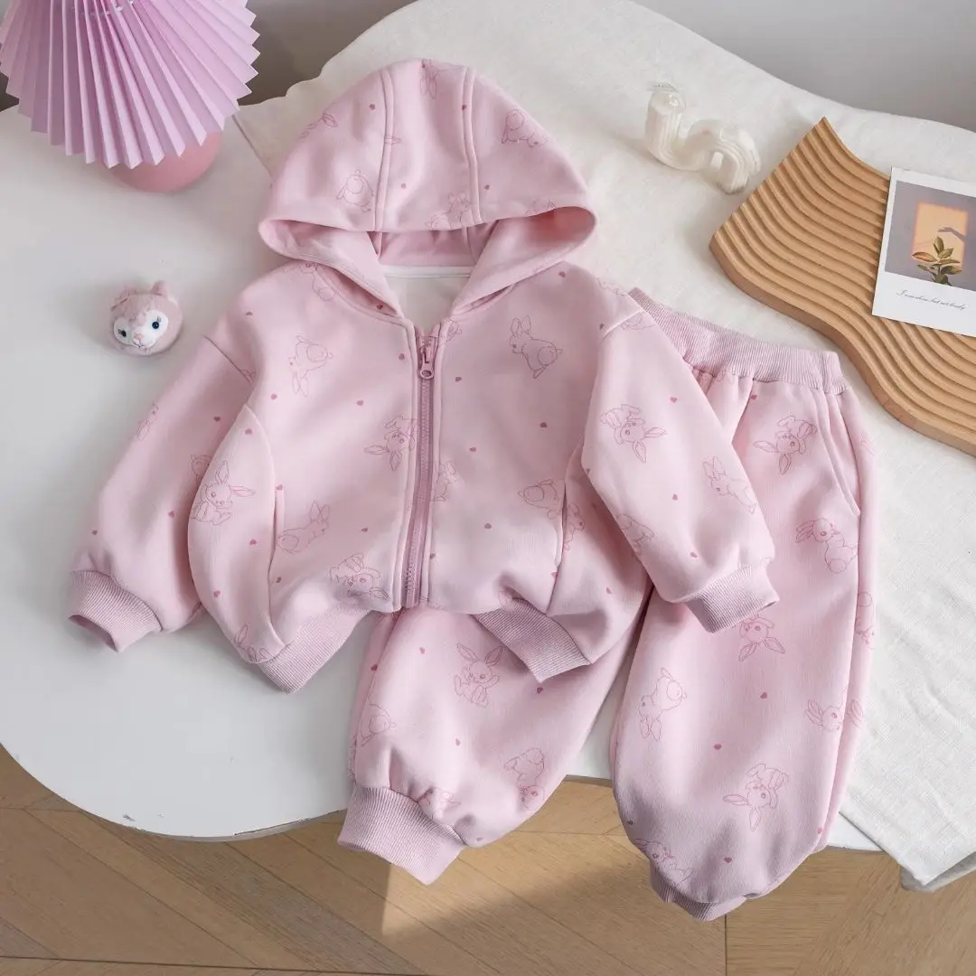 Internet Celebrity Overalls Two-piece Set Cartoon Clothes Coat Pants Sweatshirt Children Girls Sets for A Girl Outfit 2025
Internet Celebrity Overalls Two-piece Set Cartoon Clothes Coat Pants Sweatshirt Children Girls Sets for A Girl Outfit 2025