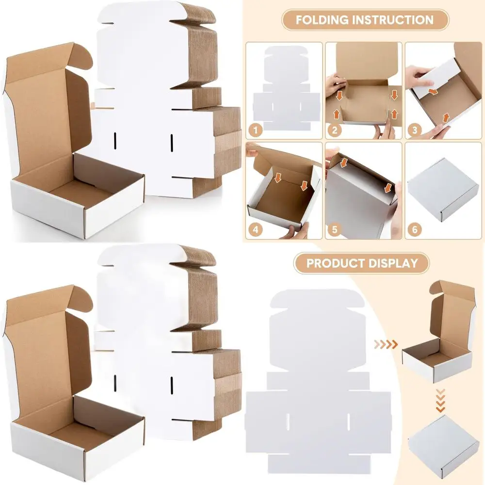 Набор из 100 мини-картонных коробок для отправки, 6x6x2 дюйма, идеально подходят для упаковки рождественских подарков и мелких предметов.
Набор из 100 мини-картонных коробок для отправки, 6x6x2 дюйма, идеально подходят для упаковки рождественских подарков и мелких предметов.