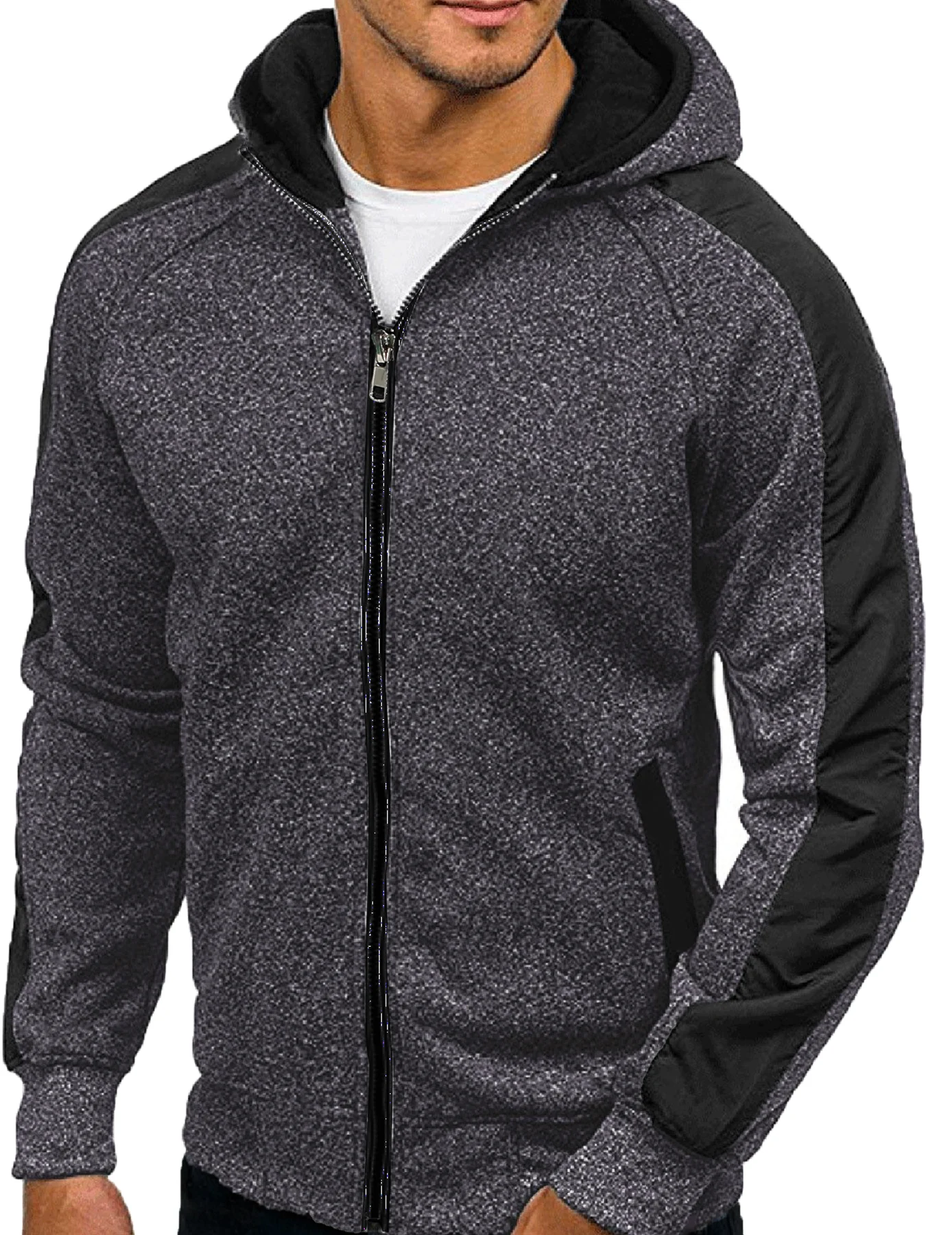 Men's Warm Activewear Set, Long Sleeve Zip Hoodie & Pants Set for Autumn Winter
Men's Warm Activewear Set, Long Sleeve Zip Hoodie & Pants Set for Autumn Winter