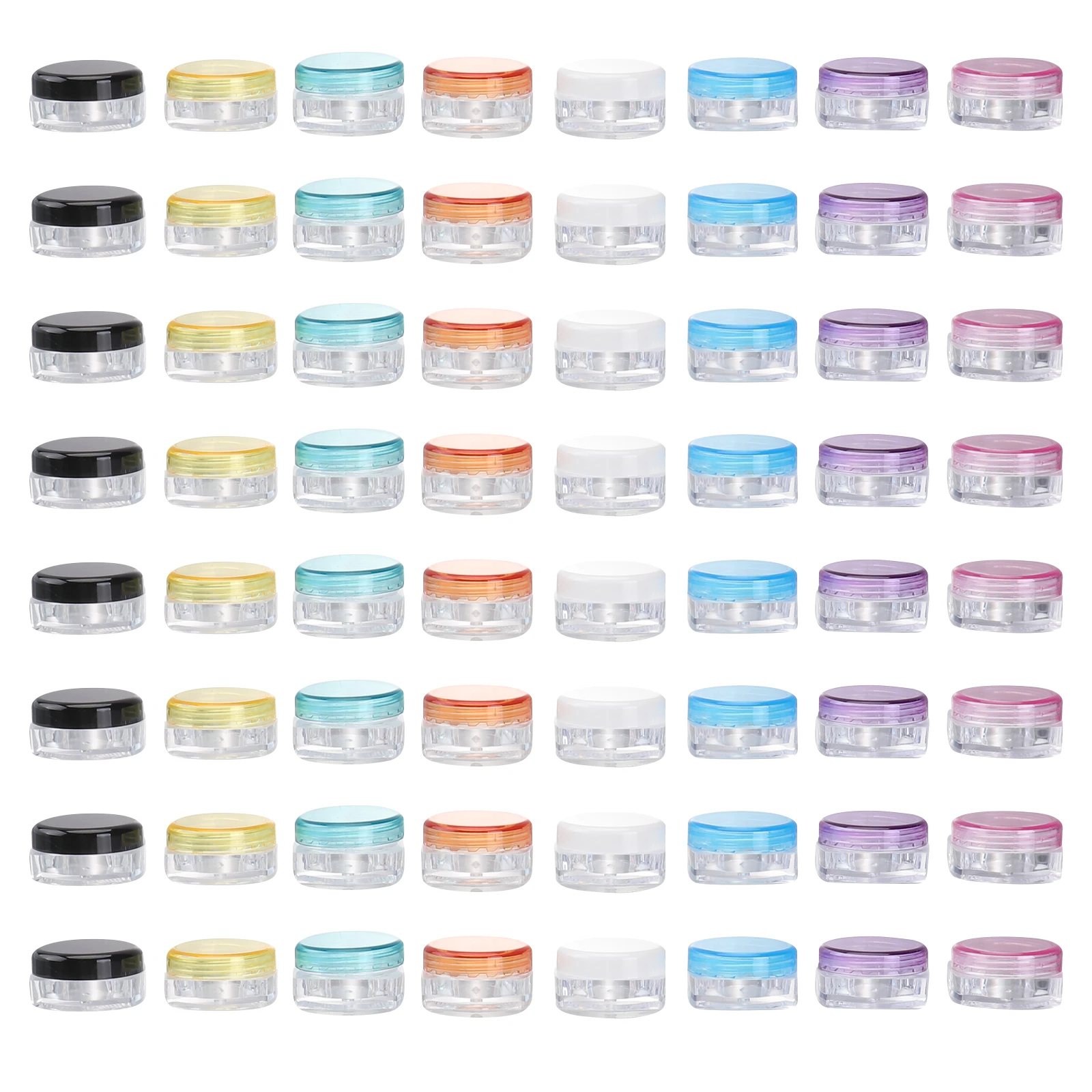 64 Pcs Mini Cream Bottles Empty Sample Containers Travel Cosmetics Storage Lightweight Reusable Refillable Face Butter Soap Body
64 Pcs Mini Cream Bottles Empty Sample Containers Travel Cosmetics Storage Lightweight Reusable Refillable Face Butter Soap Body