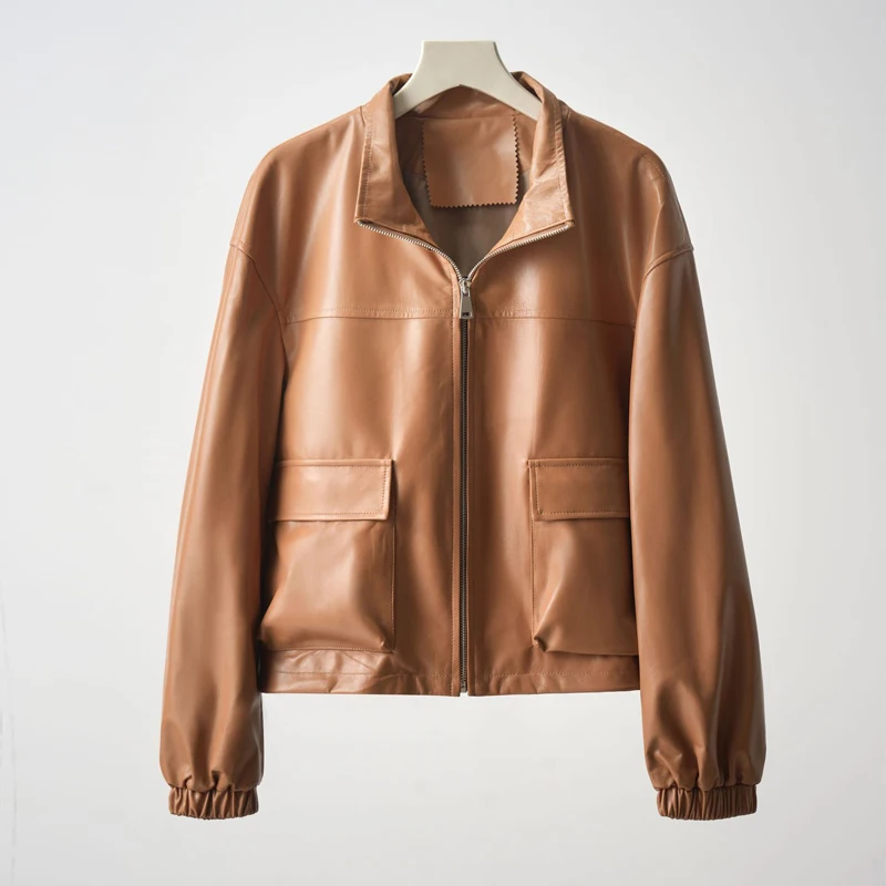 Новинка 2024 года, женские куртки на молнии из натуральной овчины, осень-зима, корейские свободные женские куртки с воротником-стойкой и длинными рукавами, пальто из натуральной кожи
Новинка 2024 года, женские куртки на молнии из натуральной овчины, осень-зима, корейские свободные женские куртки с воротником-стойкой и длинными рукавами, пальто из натуральной кожи