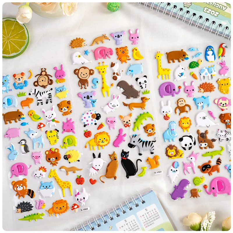 4 pcs Mixed Zoo Cartoon Animals Puffy 3D Stickers Scrapbooking Diy Journal Stationery Sticker Decor School Supplies Gift
4 pcs Mixed Zoo Cartoon Animals Puffy 3D Stickers Scrapbooking Diy Journal Stationery Sticker Decor School Supplies Gift