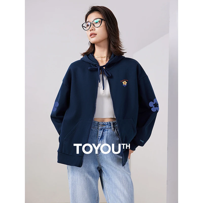Toyouth Women Plush Coat 2023 Winter Long Sleeve Loose Thick Hooded Jacket Flower Print Fashion Chic Navy Gray Cardigan Hoodies
Toyouth Women Plush Coat 2023 Winter Long Sleeve Loose Thick Hooded Jacket Flower Print Fashion Chic Navy Gray Cardigan Hoodies