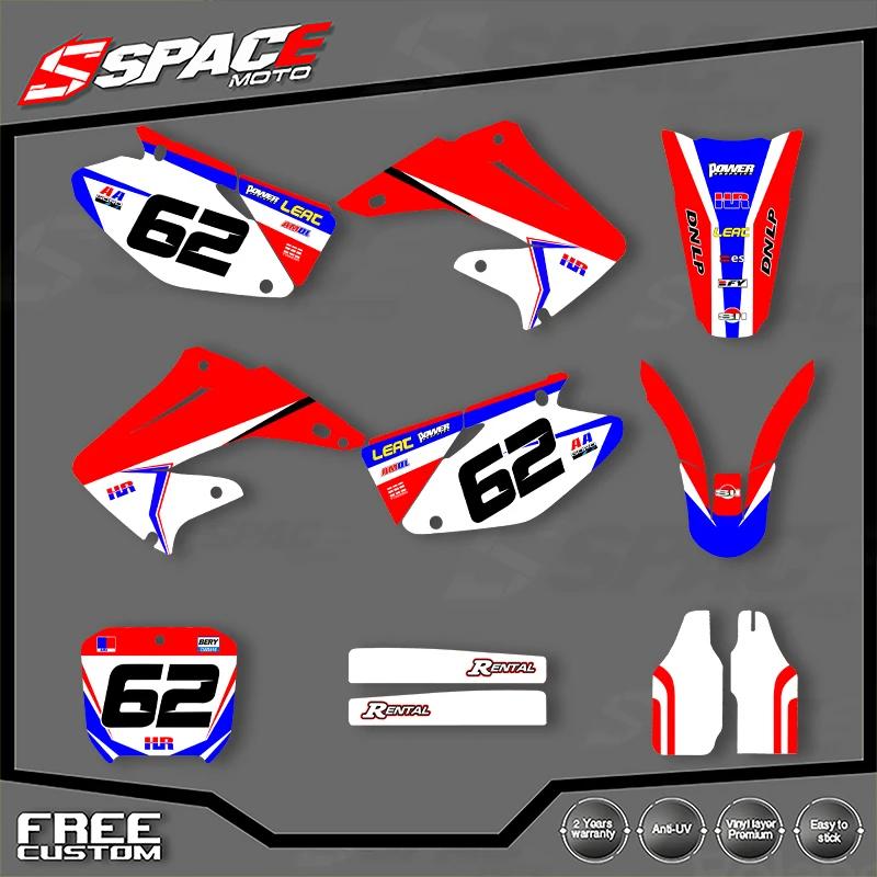 SPACE Custom Motorcycle Graphics Background Decal for HONDA 2002 2003 CR125 250 2004 2005-2012 CR125 250 Decals Stickers Kits 08
SPACE Custom Motorcycle Graphics Background Decal for HONDA 2002 2003 CR125 250 2004 2005-2012 CR125 250 Decals Stickers Kits 08