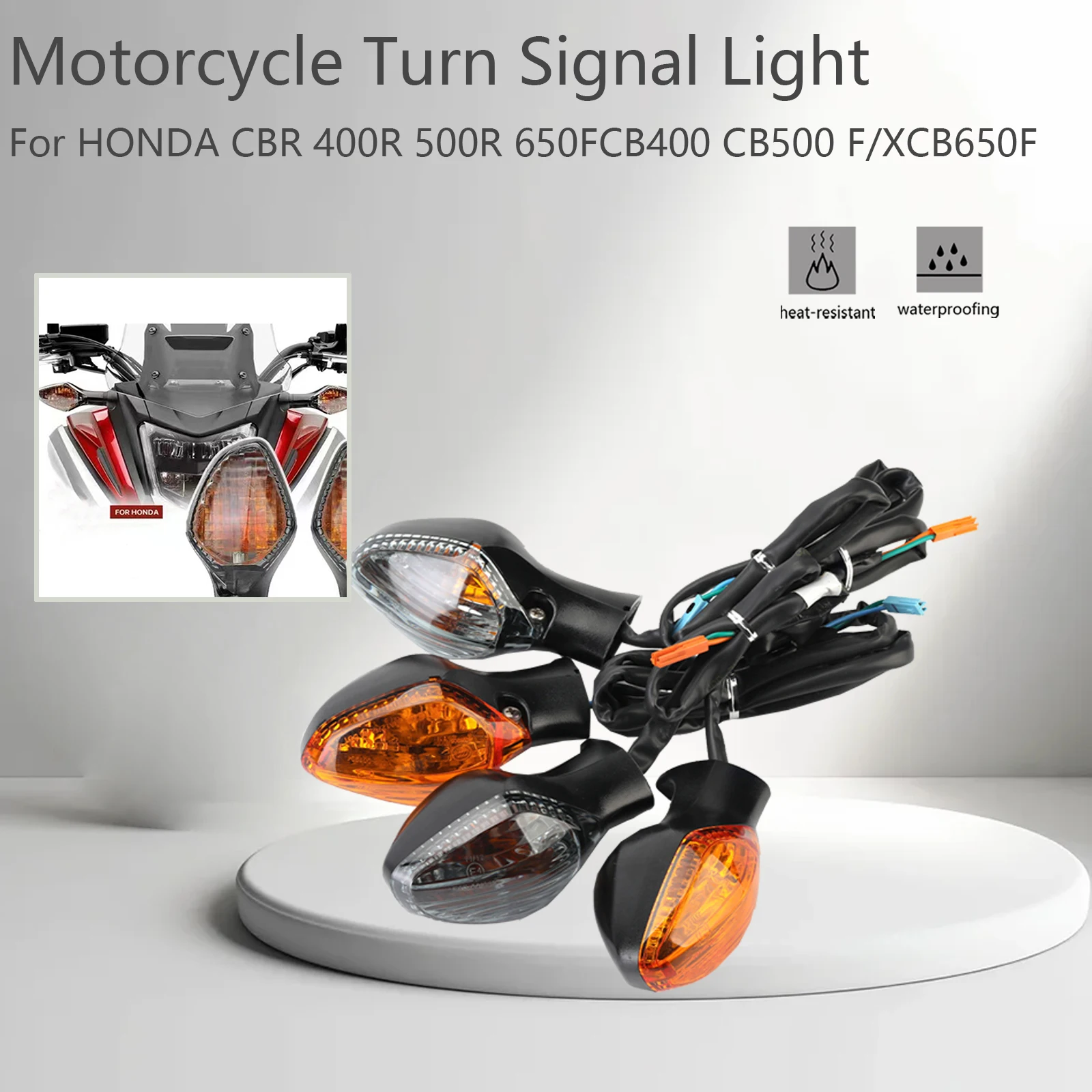Motorcycle Accessories Indicator Lamp Flashing For HONDA CBR 400R 500R 650F CB400 CB500 F/X CB650F CR250L Turn Signal Light
Motorcycle Accessories Indicator Lamp Flashing For HONDA CBR 400R 500R 650F CB400 CB500 F/X CB650F CR250L Turn Signal Light