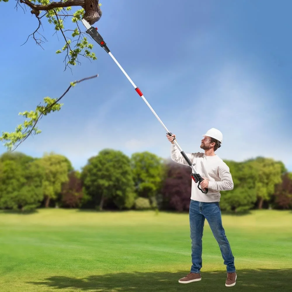 2.5-Max Electric Rechargeable 8 FT Extendable Pole Saw & Branch Cutter with Adjustable Length for Easy Tree Trimming
2.5-Max Electric Rechargeable 8 FT Extendable Pole Saw & Branch Cutter with Adjustable Length for Easy Tree Trimming