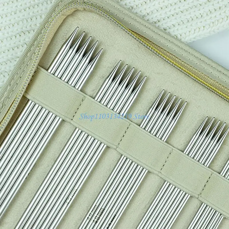 N5KC 11Pairs Double Pointed Stainless Steel Needle with Storage Bag Double Ended Knitting Needle Set for Weaving Sweater Bag
N5KC 11Pairs Double Pointed Stainless Steel Needle with Storage Bag Double Ended Knitting Needle Set for Weaving Sweater Bag