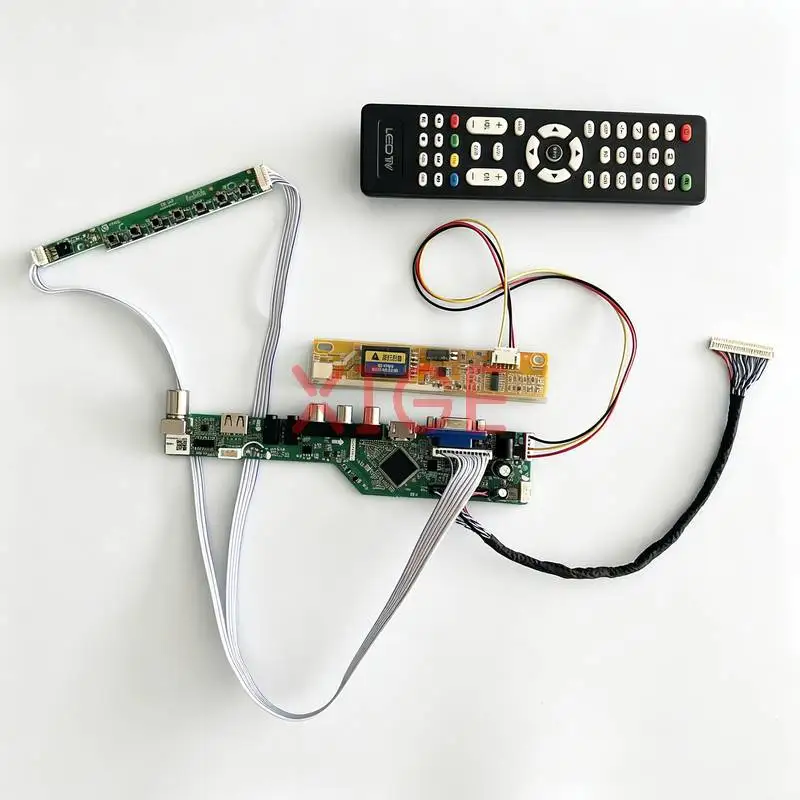 Matrix Controller Drive Board Fit HT14X1B LTD141EA TD141TGCD HT14X19 LVDS-30Pin 1024*768 1024x768 1-CCFL HDMI+VGA+AV+USB DIY Kit
Matrix Controller Drive Board Fit HT14X1B LTD141EA TD141TGCD HT14X19 LVDS-30Pin 1024*768 1024x768 1-CCFL HDMI+VGA+AV+USB DIY Kit