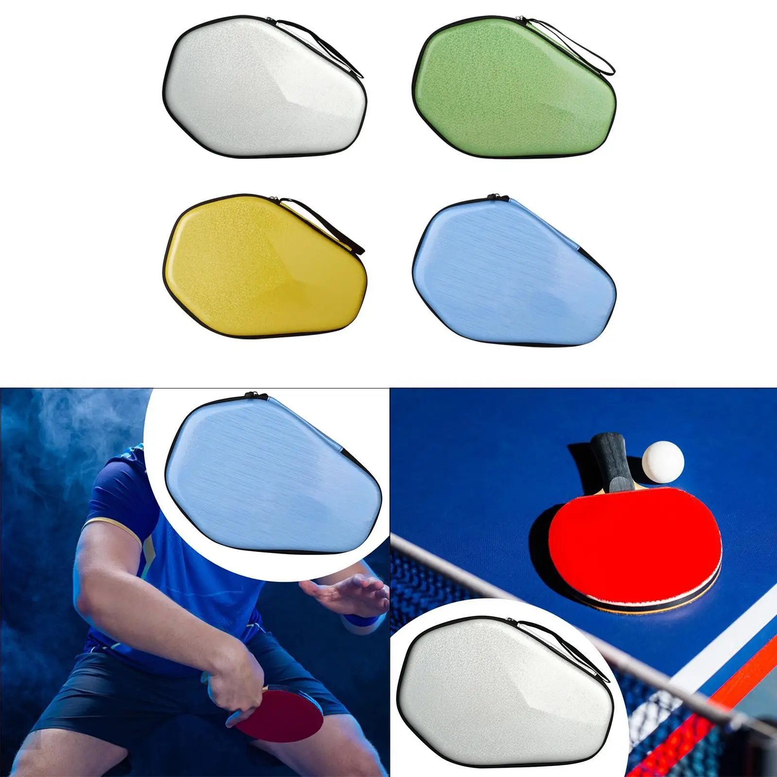 Professional Table Tennis Paddle Case EVA Racket Cover Ball Storage Bag for Ping Pong Accessories