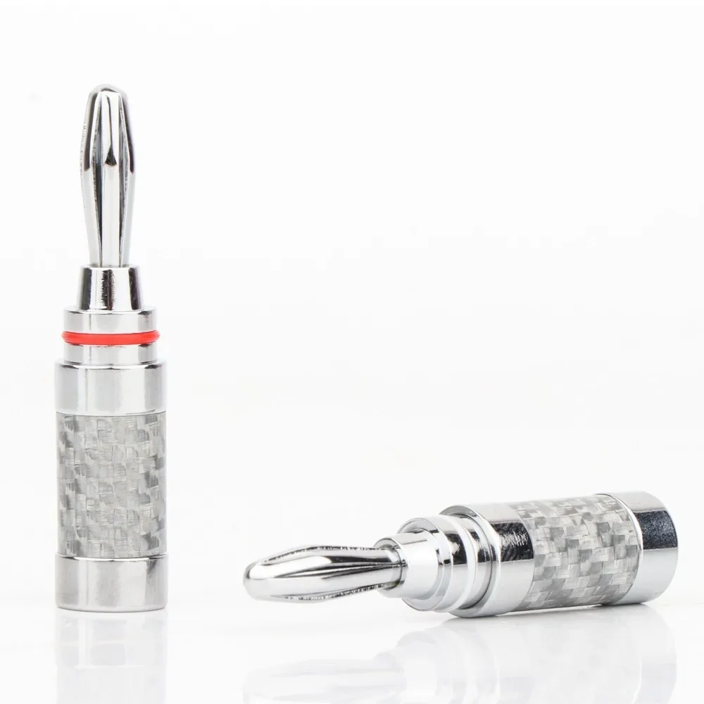 Preffair BA1453 8pcs Carbon Fiber Rhodium Plated Banana Plugs Acoustics Terminals Audio Video Speaker Connectors
Preffair BA1453 8pcs Carbon Fiber Rhodium Plated Banana Plugs Acoustics Terminals Audio Video Speaker Connectors