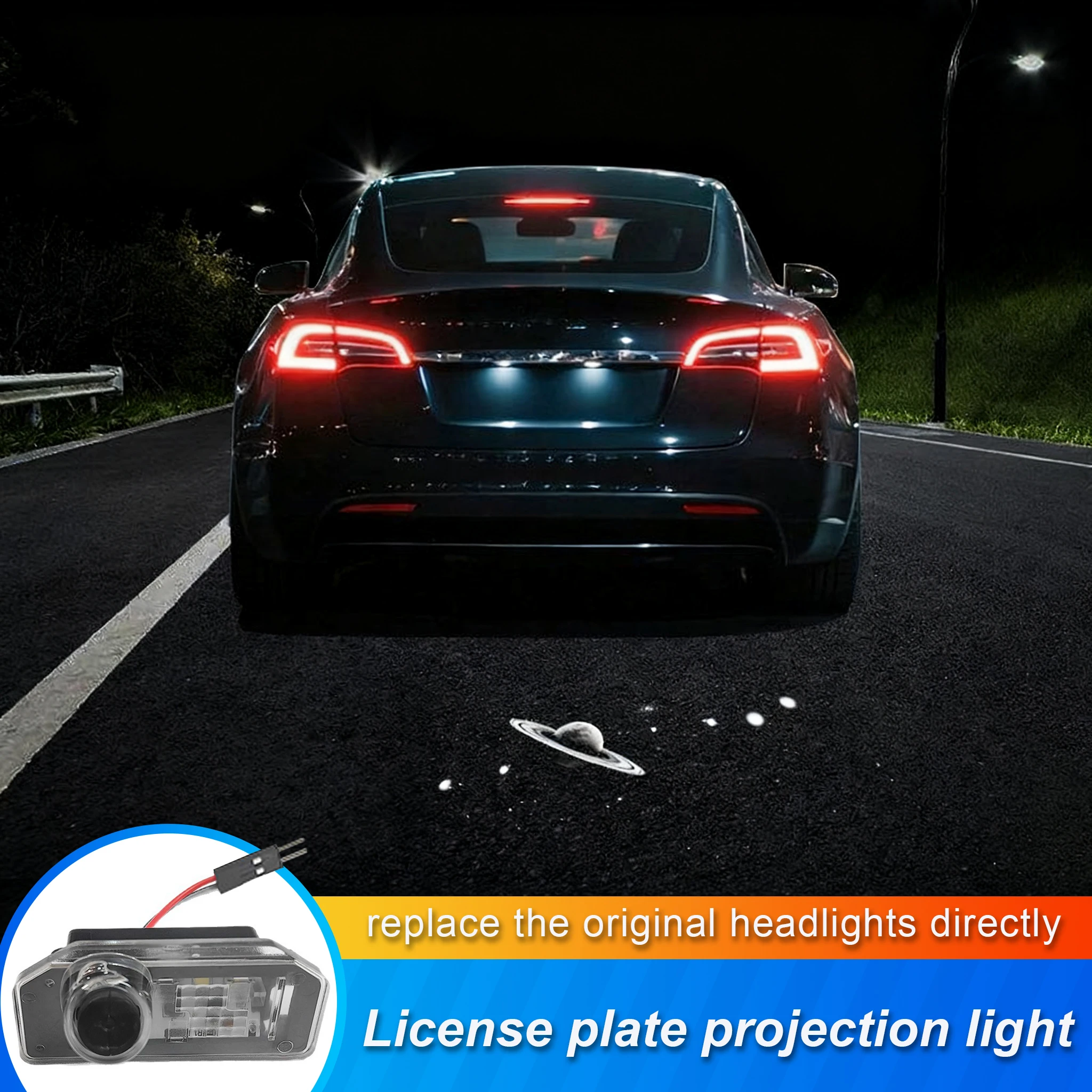 Suitable for Tesla Model 3 trunk lighting modification car license plate projection light, 4 types of lights to choose from
Suitable for Tesla Model 3 trunk lighting modification car license plate projection light, 4 types of lights to choose from