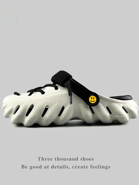 HouseDoomed Smiling Face Breathable Anti-Slip Deodorant Clog Shoes Thick Bottom Toe Covering Slippers Casual Flat Heel
HouseDoomed Smiling Face Breathable Anti-Slip Deodorant Clog Shoes Thick Bottom Toe Covering Slippers Casual Flat Heel