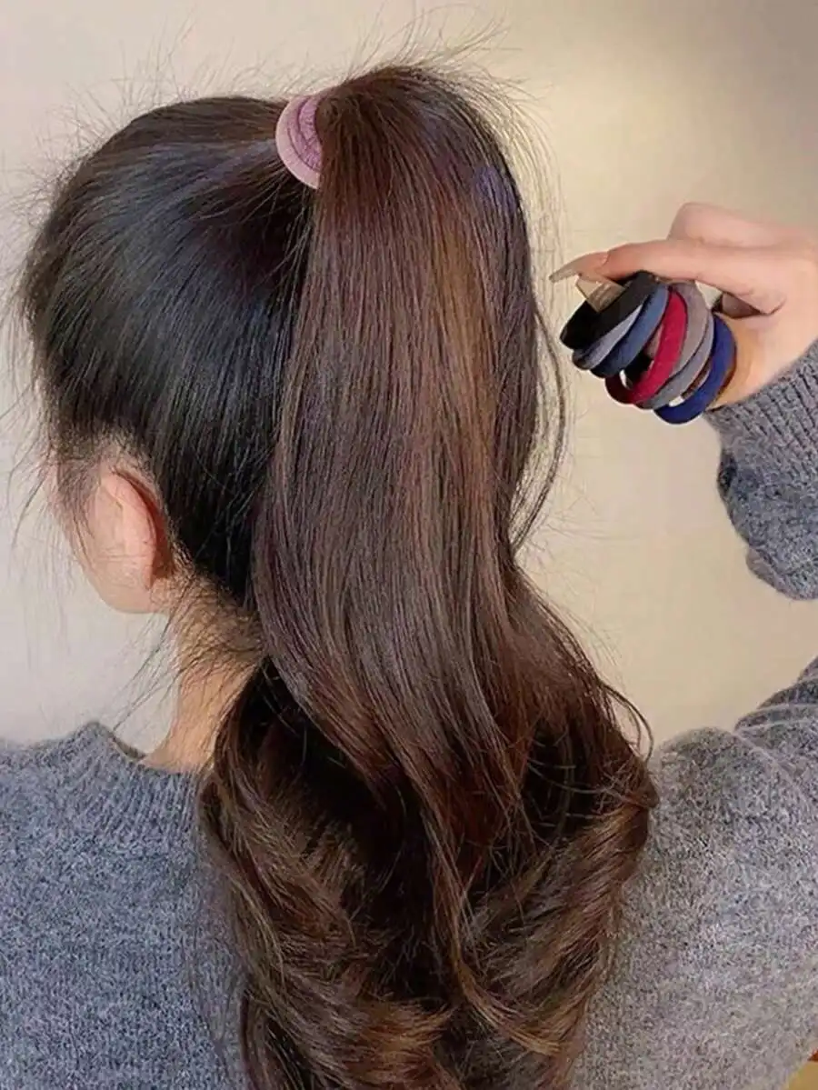 100pcs/50pcs/1set Women Simple High Elastic Non-Damaging Morandi Hair Scrunchies, Black, Blue, Red, Khaki, Pink High Elastic
100pcs/50pcs/1set Women Simple High Elastic Non-Damaging Morandi Hair Scrunchies, Black, Blue, Red, Khaki, Pink High Elastic