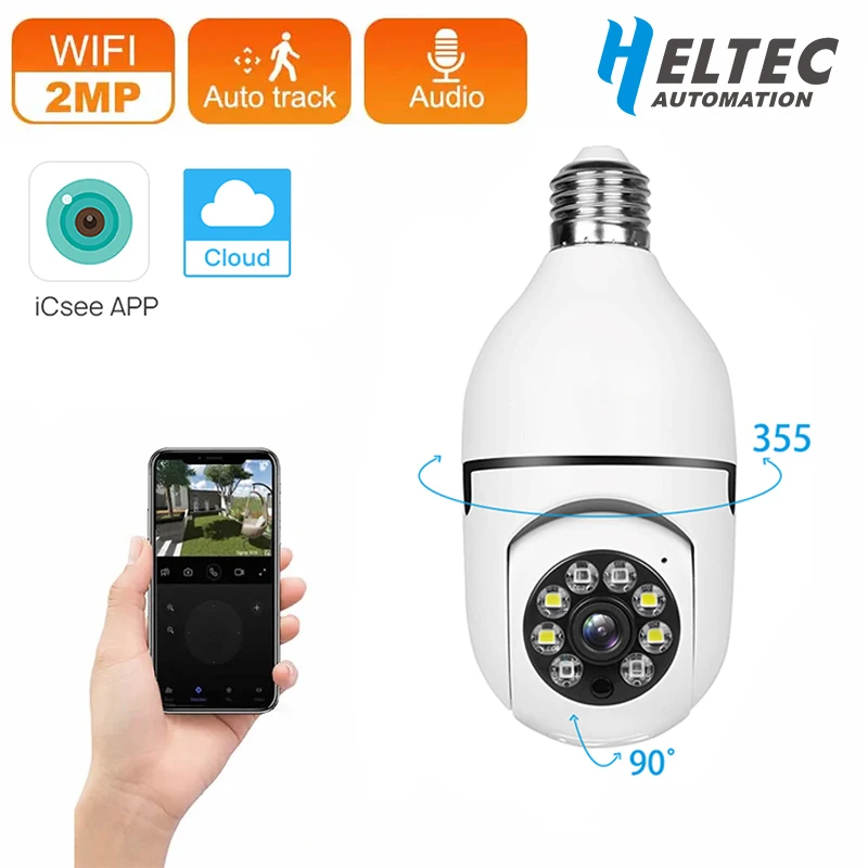 Heltec WIFI Smart Camera E27 Bulb Full Color Night Vision Security Monitor Cam Supports Humanoid Tracking And Voice Intercom
Heltec WIFI Smart Camera E27 Bulb Full Color Night Vision Security Monitor Cam Supports Humanoid Tracking And Voice Intercom