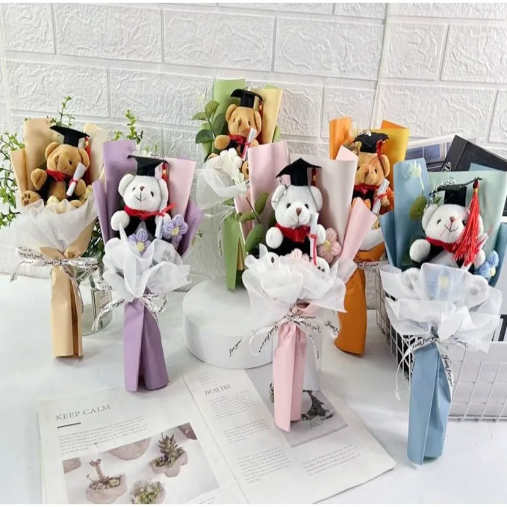 Knitted Bouquet Graduation Bouquet Bear Animal Plush Toy Cartoon Lovely Bear Graduation Gift Bouquet Decoration Dr. Bear Bouquet
Knitted Bouquet Graduation Bouquet Bear Animal Plush Toy Cartoon Lovely Bear Graduation Gift Bouquet Decoration Dr. Bear Bouquet