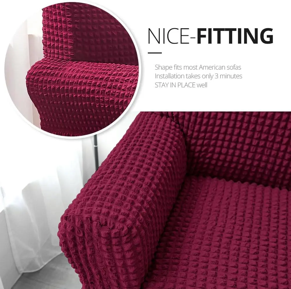 Niceec Sofa Slipcover Red Sofa Cover 1 Piece Easy Fitted Sofa Couch Cover Universal High Stretch Durable Furniture Protector
Niceec Sofa Slipcover Red Sofa Cover 1 Piece Easy Fitted Sofa Couch Cover Universal High Stretch Durable Furniture Protector