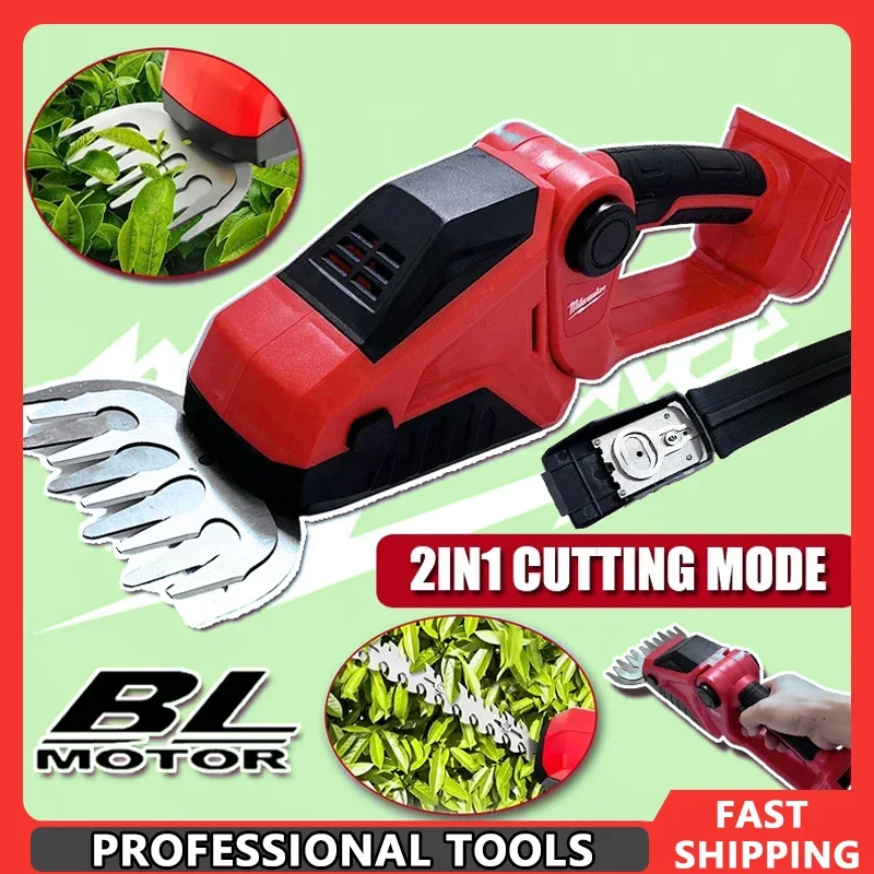 Электрический триммер для травы Milwaukee 2-в-1, триммер для втулки, ножницы для травы, ручной садовый инструмент для аккумулятора 20 В, беспроводной триммер для живой изгороди
Электрический триммер для травы Milwaukee 2-в-1, триммер для втулки, ножницы для травы, ручной садовый инструмент для аккумулятора 20 В, беспроводной триммер для живой изгороди