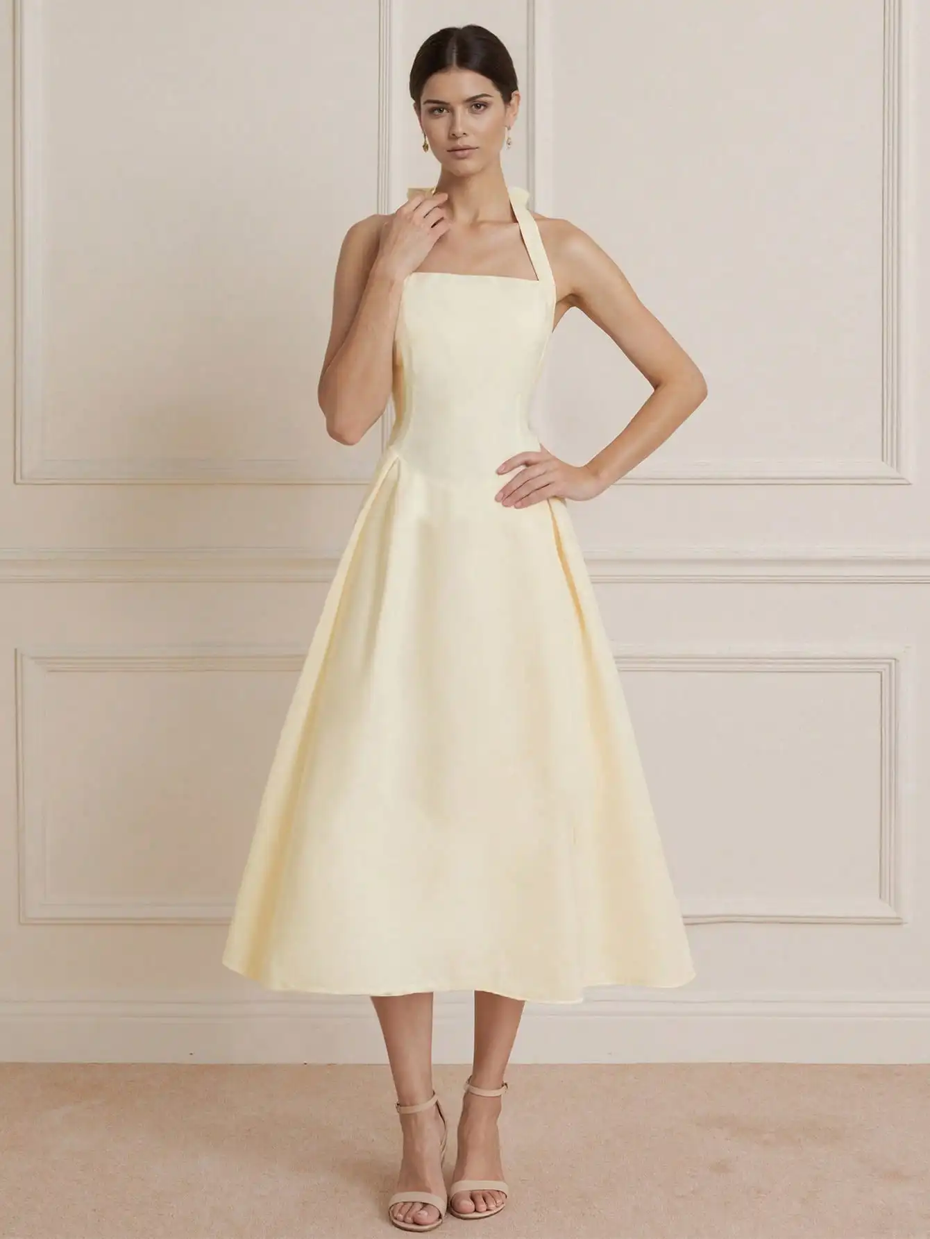 AEL Elegant Summer Women's Gown with Necklace Design Casual Chic Evening Dress for Ladies
AEL Elegant Summer Women's Gown with Necklace Design Casual Chic Evening Dress for Ladies